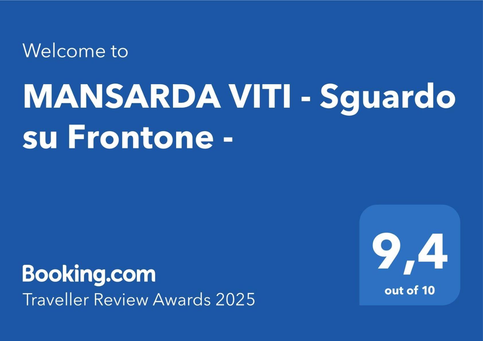 Апартаменти Mansarda Viti - Sguardo Su Frontone - Екстер'єр фото
